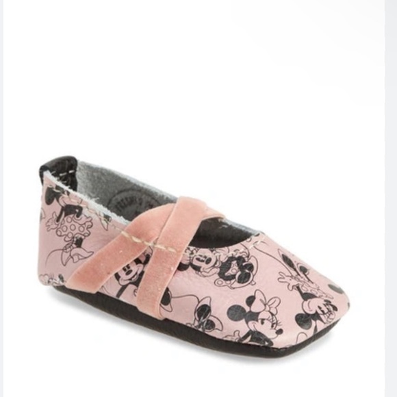 FRESHLY PICKED Ballet Slipper Disney Minnie Mouse in blush size 3 new no box - Picture 1 of 15